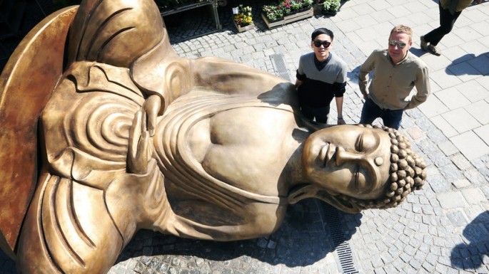 The ‘Viktualienmarket-Buddha’ comes from Munic to Berlin